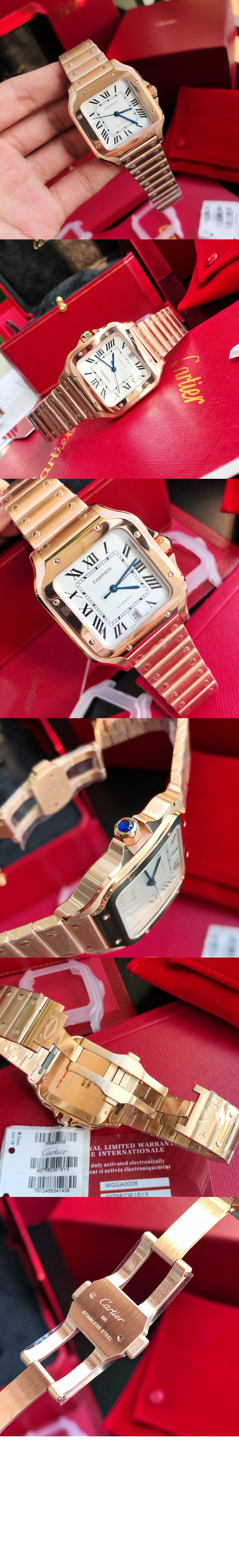 미러급레플리카사이트 | 명품레플리카 전문 쇼핑몰  | 퍼스트원 - 산토스 드 까르띠에 워치 35 WGSA0031 > 까르띠에