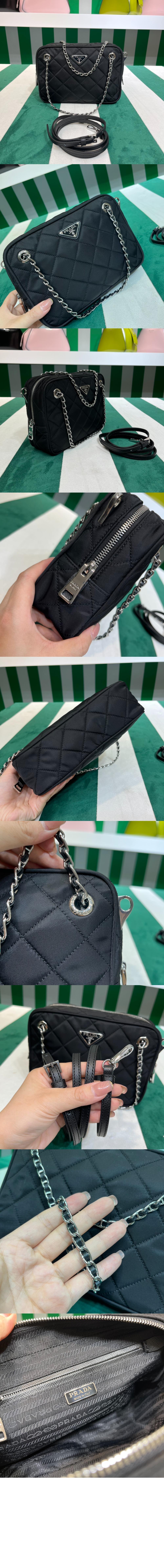 미러급레플리카사이트 | 명품레플리카 전문 쇼핑몰  | 퍼스트원 - 퀼팅 스몰 숄더백 1BH910 > 프라다