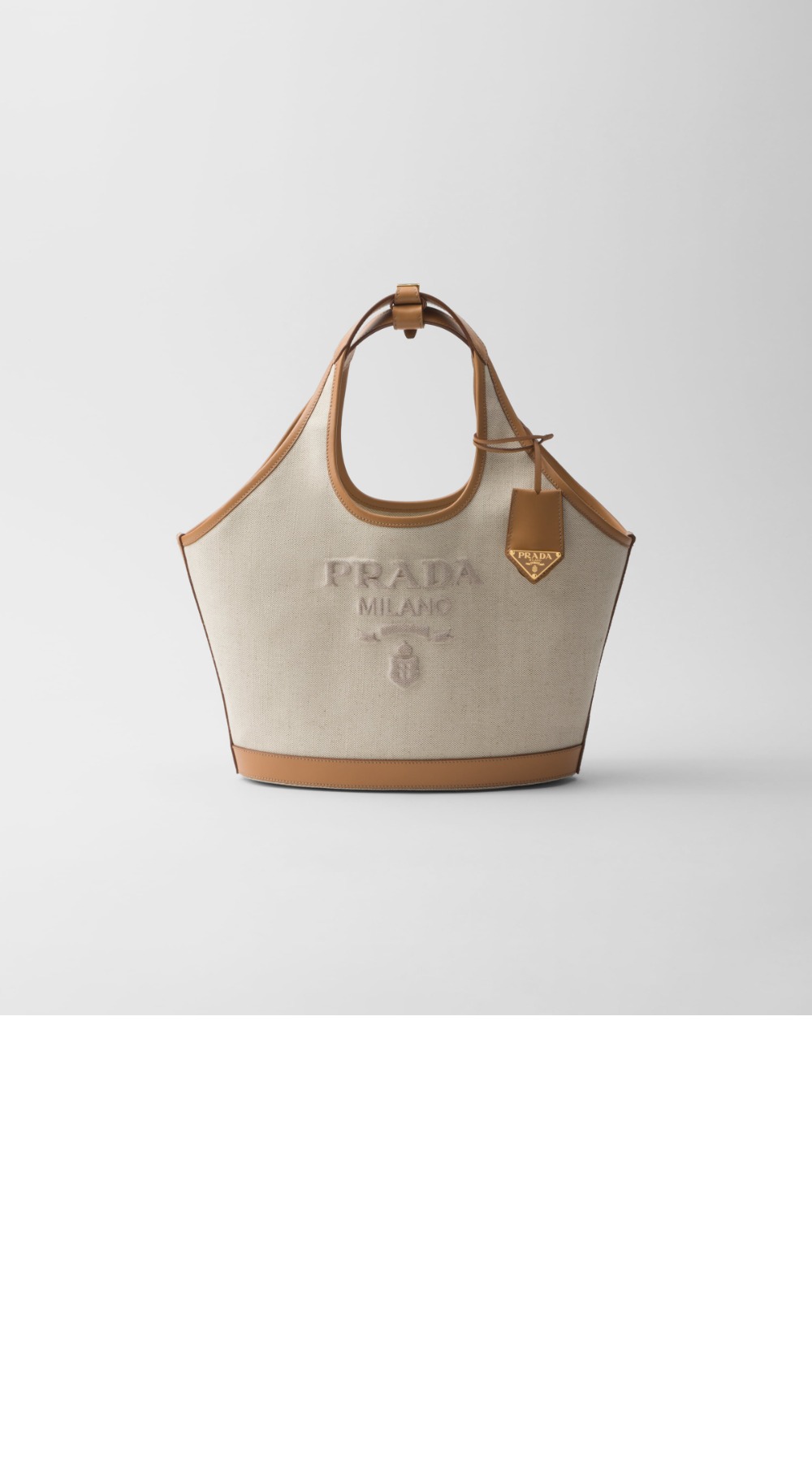 미러급레플리카사이트 | 명품레플리카 전문 쇼핑몰  | 퍼스트원 - 라지 리넨 혼방 및 가죽 토트백 1BG472 > 프라다