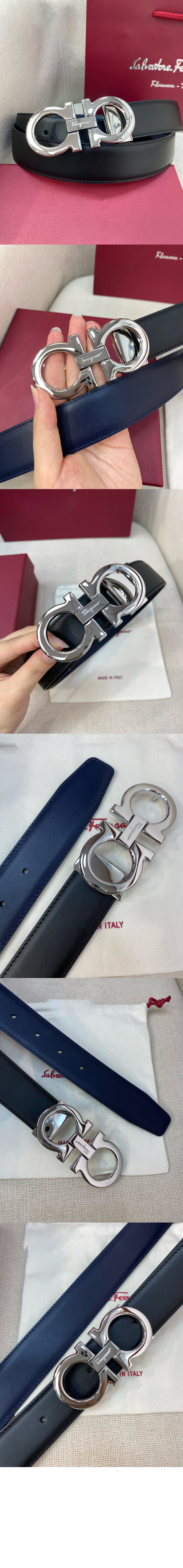 미러급레플리카사이트 | 명품레플리카 전문 쇼핑몰  | 퍼스트원 - 길이 조절이 가능한 리버서블 간치니 벨트 67A166 > 페레가모