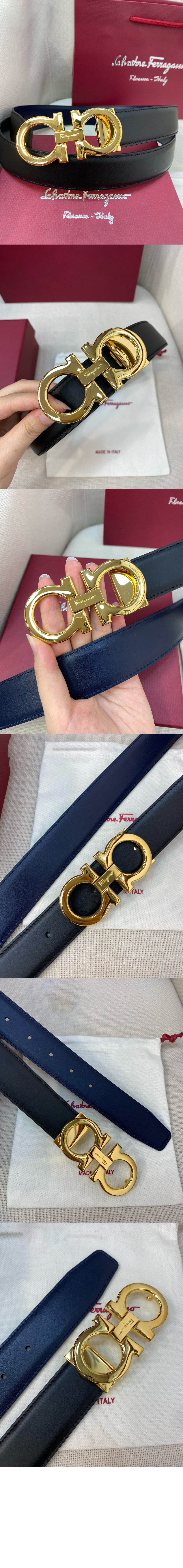 미러급레플리카사이트 | 명품레플리카 전문 쇼핑몰  | 퍼스트원 - 길이 조절이 가능한 리버서블 간치니 벨트 67A166 > 페레가모