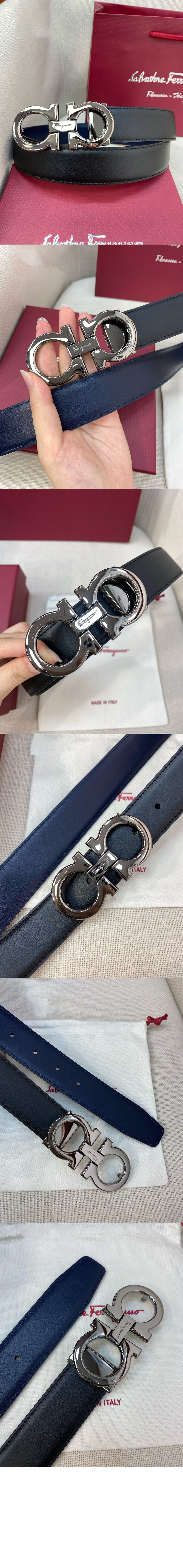 미러급레플리카사이트 | 명품레플리카 전문 쇼핑몰  | 퍼스트원 - 길이 조절이 가능한 리버서블 간치니 벨트 67A166 > 페레가모