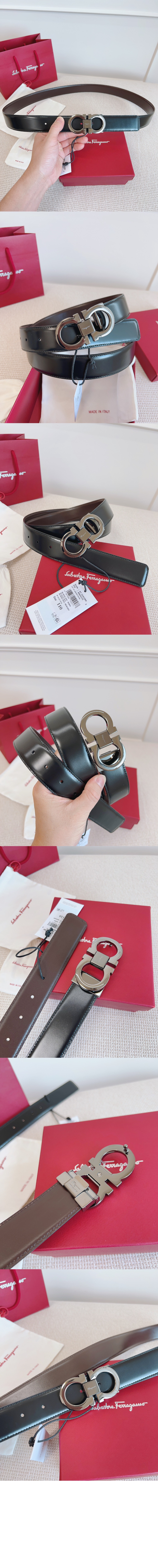 미러급레플리카사이트 | 명품레플리카 전문 쇼핑몰  | 퍼스트원 - 길이 조절이 가능한 리버서블 간치니 벨트 679535 > 페레가모