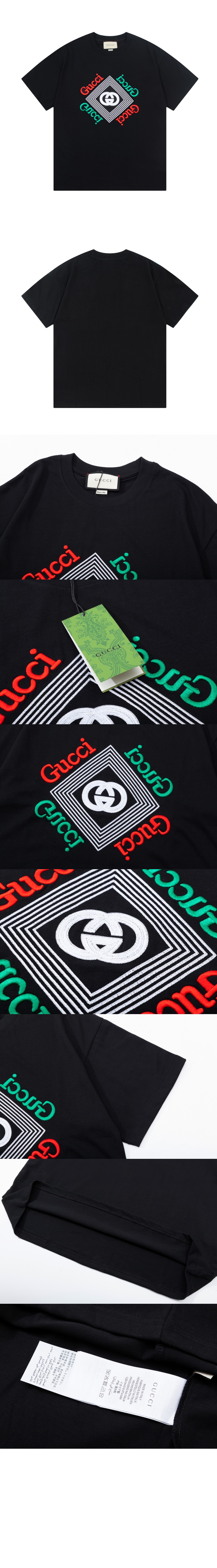 미러급레플리카사이트 | 명품레플리카 전문 쇼핑몰  | 퍼스트원 - 로고 프린트 반팔 > 구찌