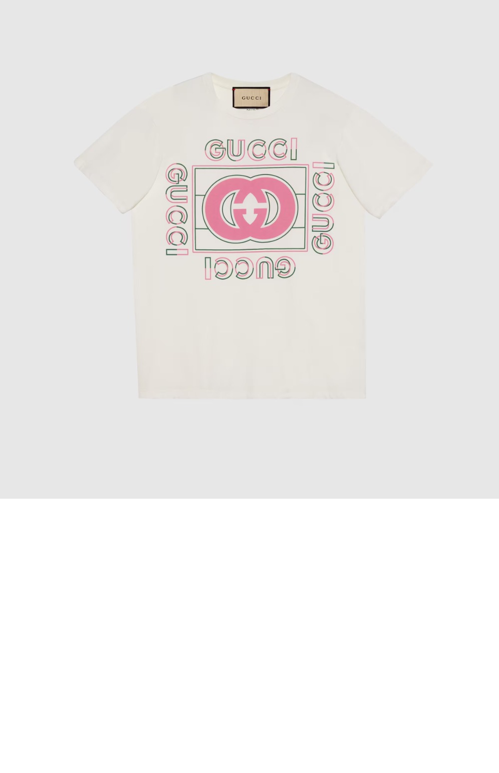 미러급레플리카사이트 | 명품레플리카 전문 쇼핑몰  | 퍼스트원 - 로고 프린트 반팔 > 구찌