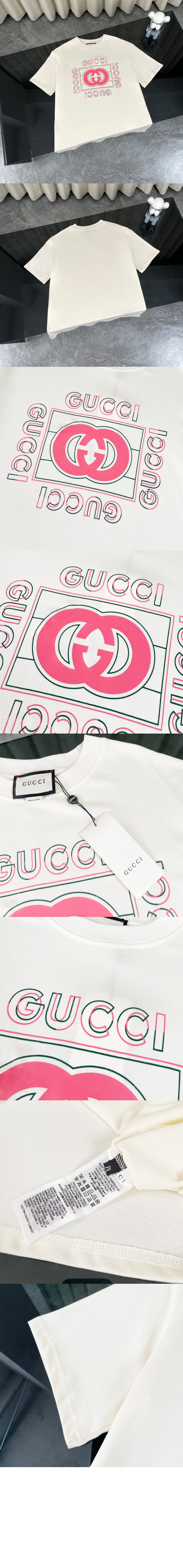 미러급레플리카사이트 | 명품레플리카 전문 쇼핑몰  | 퍼스트원 - 로고 프린트 반팔 > 구찌