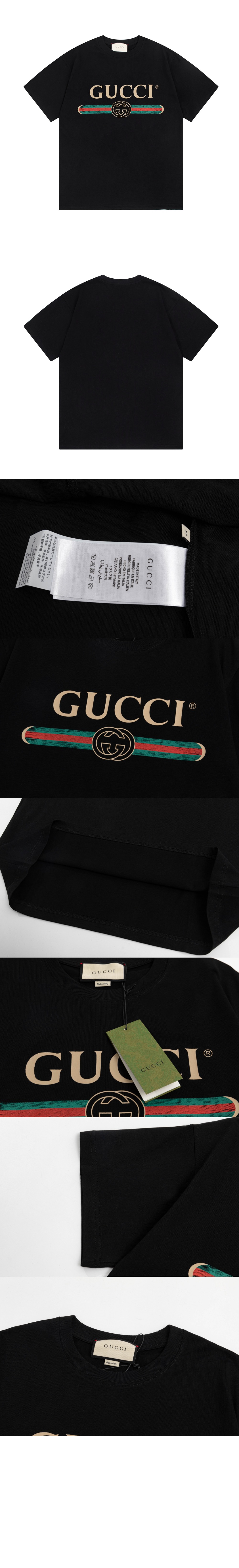 미러급레플리카사이트 | 명품레플리카 전문 쇼핑몰  | 퍼스트원 - 로고 프린트 반팔 > 구찌