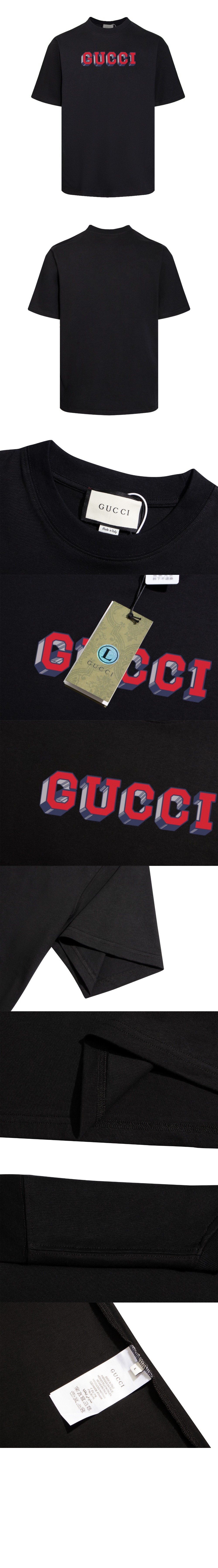 미러급레플리카사이트 | 명품레플리카 전문 쇼핑몰  | 퍼스트원 - 로고 프린트 반팔 > 구찌