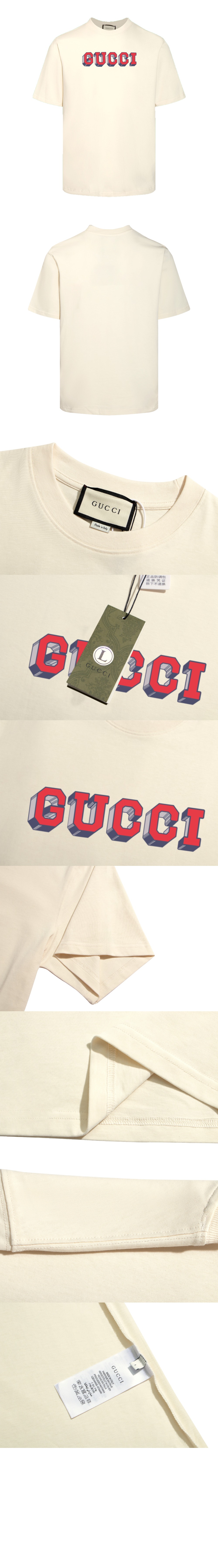 미러급레플리카사이트 | 명품레플리카 전문 쇼핑몰  | 퍼스트원 - 로고 프린트 반팔 > 구찌