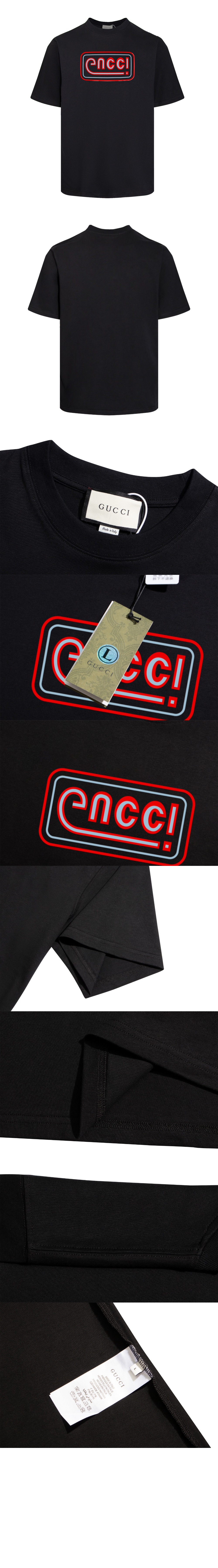 미러급레플리카사이트 | 명품레플리카 전문 쇼핑몰  | 퍼스트원 - 로고 프린트 반팔 > 구찌