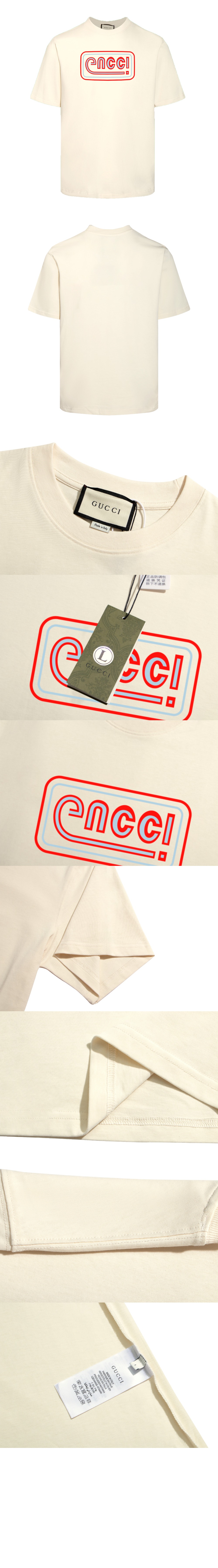 미러급레플리카사이트 | 명품레플리카 전문 쇼핑몰  | 퍼스트원 - 로고 프린트 반팔 > 구찌