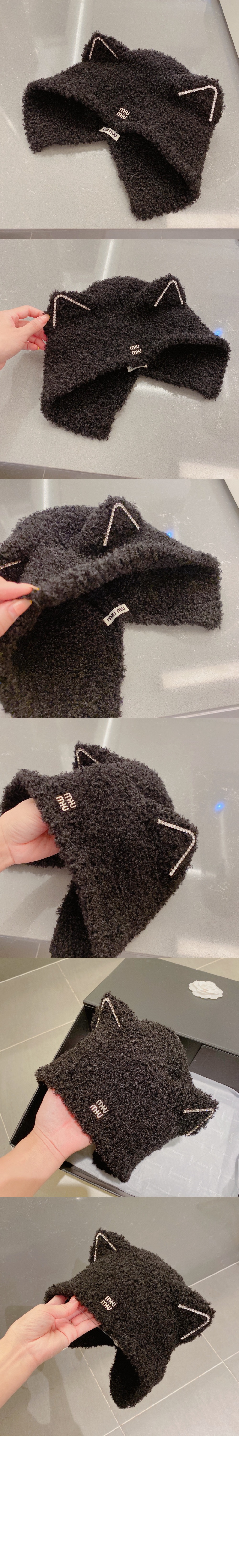 미러급레플리카사이트 | 명품레플리카 전문 쇼핑몰  | 퍼스트원 - 양털 귀달이 모자 5HC552 > 미우미우