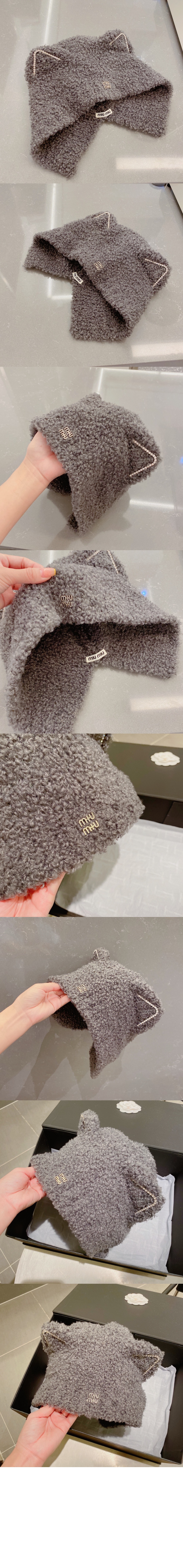 미러급레플리카사이트 | 명품레플리카 전문 쇼핑몰  | 퍼스트원 - 양털 귀달이 모자 5HC552 > 미우미우