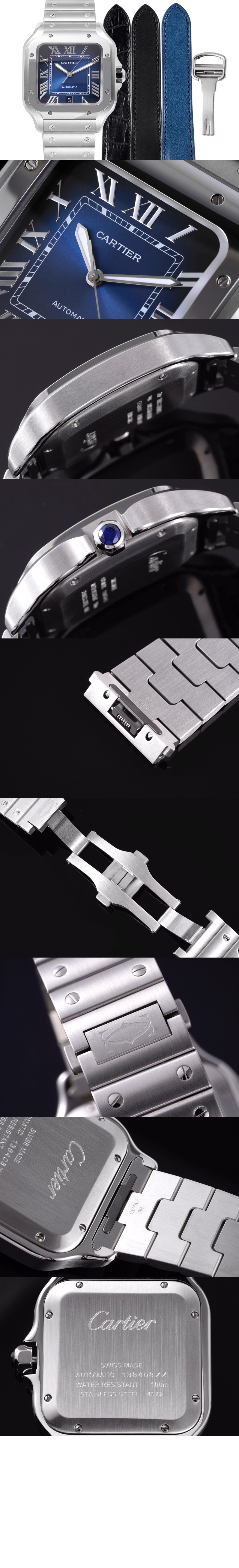 미러급레플리카사이트 | 명품레플리카 전문 쇼핑몰  | 퍼스트원 - 산토스 드 까르띠에 워치 35 WSSA0063 > 까르띠에