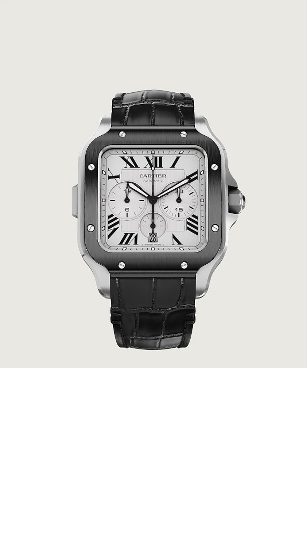 미러급레플리카사이트 | 명품레플리카 전문 쇼핑몰  | 퍼스트원 - 산토스 드 까르띠에 크로노그래프 워치 43.3 WSSA0017 > 까르띠에