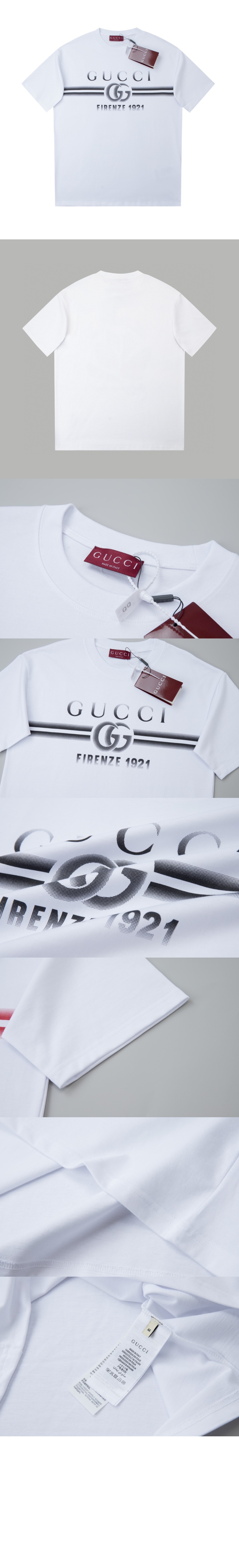 미러급레플리카사이트 | 명품레플리카 전문 쇼핑몰  | 퍼스트원 - 로고 프린트 반팔 > 구찌