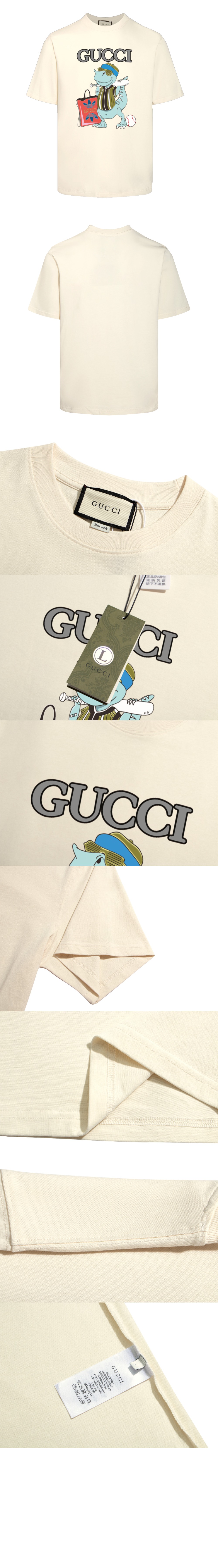 미러급레플리카사이트 | 명품레플리카 전문 쇼핑몰  | 퍼스트원 - 로고 프린트 반팔 > 구찌