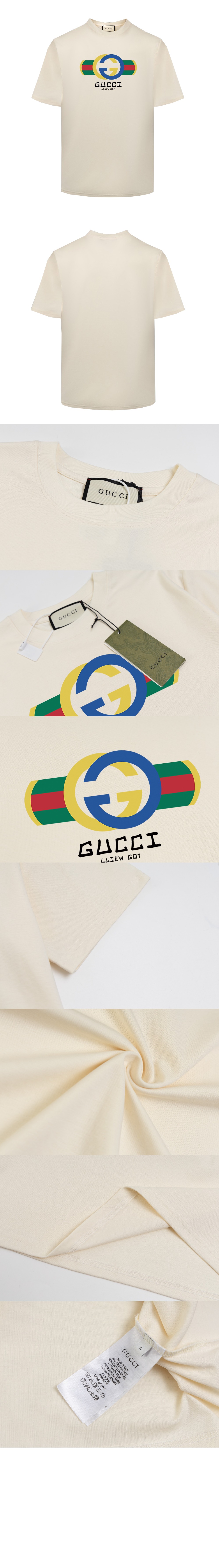 미러급레플리카사이트 | 명품레플리카 전문 쇼핑몰  | 퍼스트원 - 로고 프린트 반팔 > 구찌