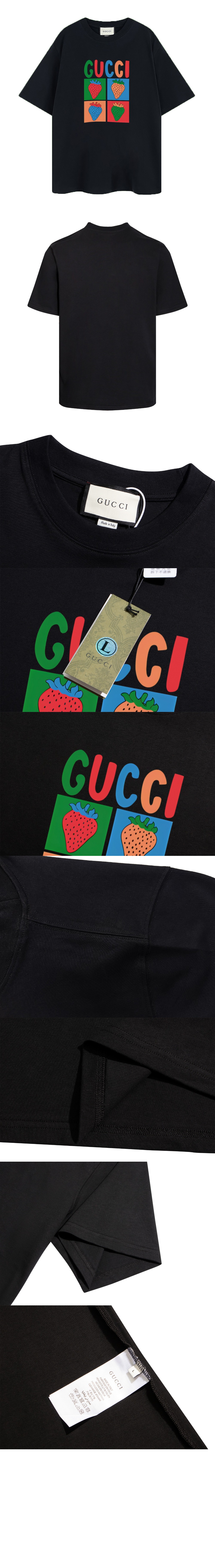 미러급레플리카사이트 | 명품레플리카 전문 쇼핑몰  | 퍼스트원 - 로고 프린트 반팔 > 구찌