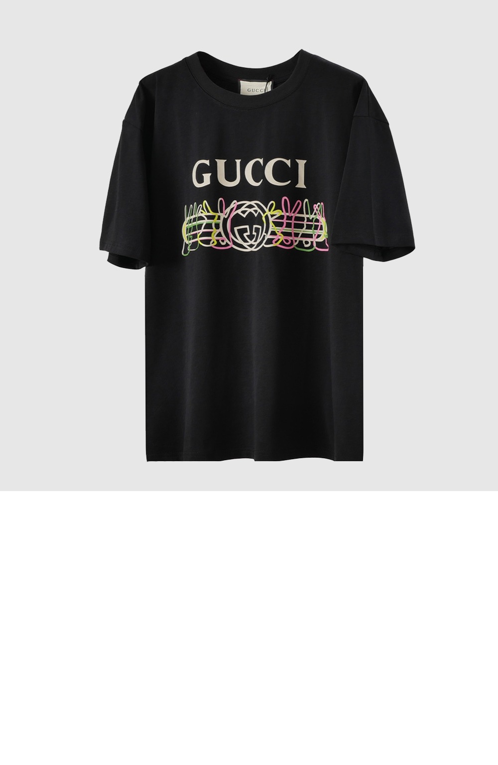 미러급레플리카사이트 | 명품레플리카 전문 쇼핑몰  | 퍼스트원 - 로고 프린트 반팔 > 구찌