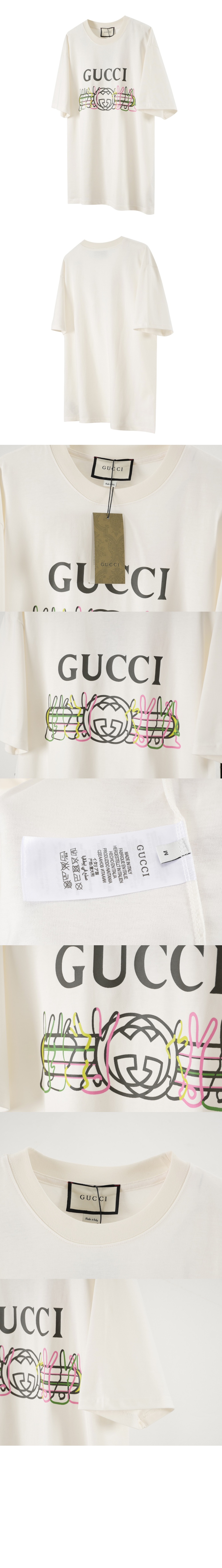 미러급레플리카사이트 | 명품레플리카 전문 쇼핑몰  | 퍼스트원 - 로고 프린트 반팔 > 구찌