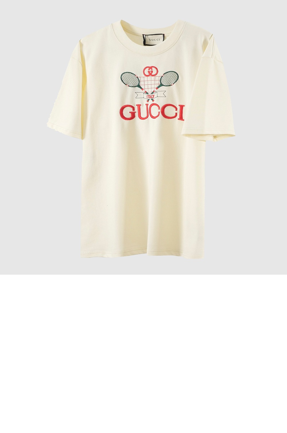 미러급레플리카사이트 | 명품레플리카 전문 쇼핑몰  | 퍼스트원 - 로고 프린트 반팔 > 구찌