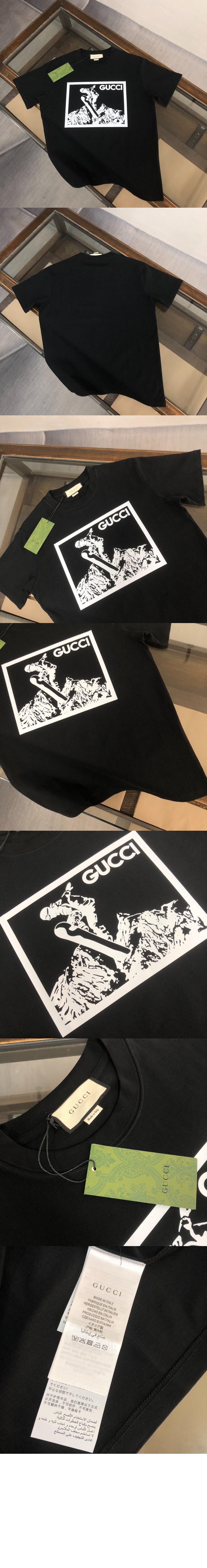 미러급레플리카사이트 | 명품레플리카 전문 쇼핑몰  | 퍼스트원 - 로고 프린트 반팔 > 구찌