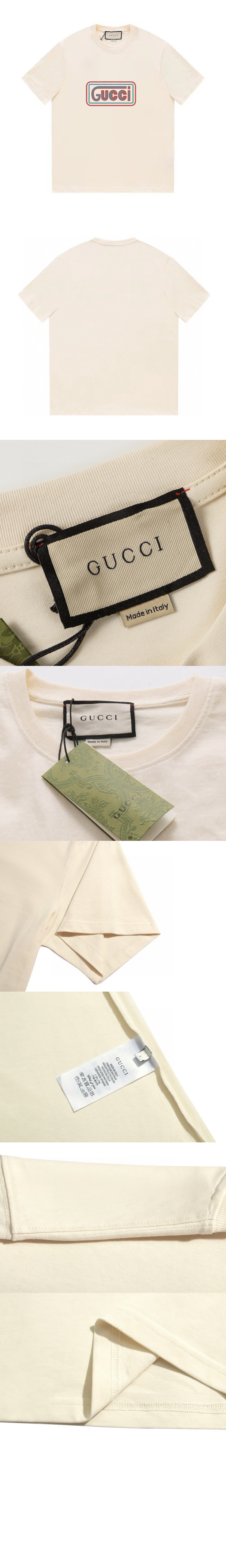 미러급레플리카사이트 | 명품레플리카 전문 쇼핑몰  | 퍼스트원 - 로고 프린트 반팔 > 구찌