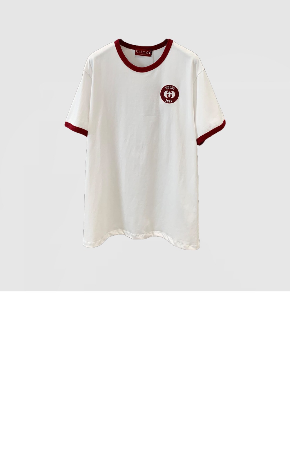 미러급레플리카사이트 | 명품레플리카 전문 쇼핑몰  | 퍼스트원 - 로고 프린트 반팔 > 구찌