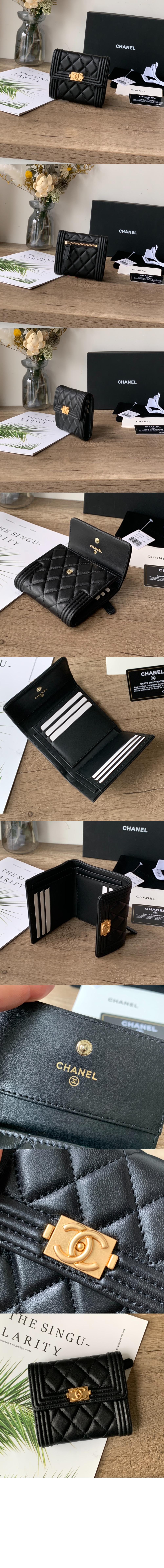 미러급레플리카사이트 | 명품레플리카 전문 쇼핑몰  | 퍼스트원 - 보이 컴팩트 반지갑 A80734 > 샤넬