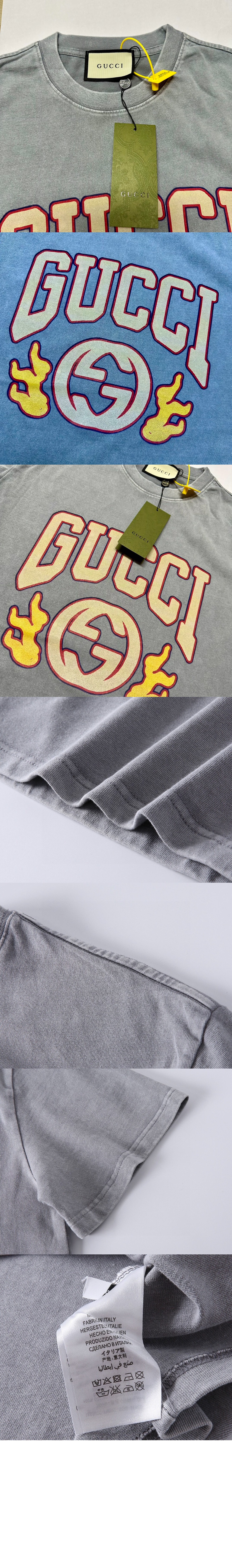 미러급레플리카사이트 | 명품레플리카 전문 쇼핑몰  | 퍼스트원 - 로고 프린트 반팔 > 구찌