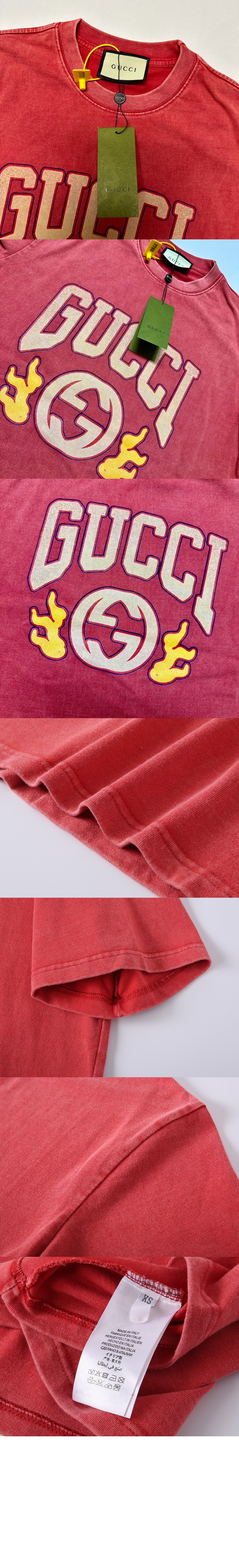 미러급레플리카사이트 | 명품레플리카 전문 쇼핑몰  | 퍼스트원 - 로고 프린트 반팔 > 구찌