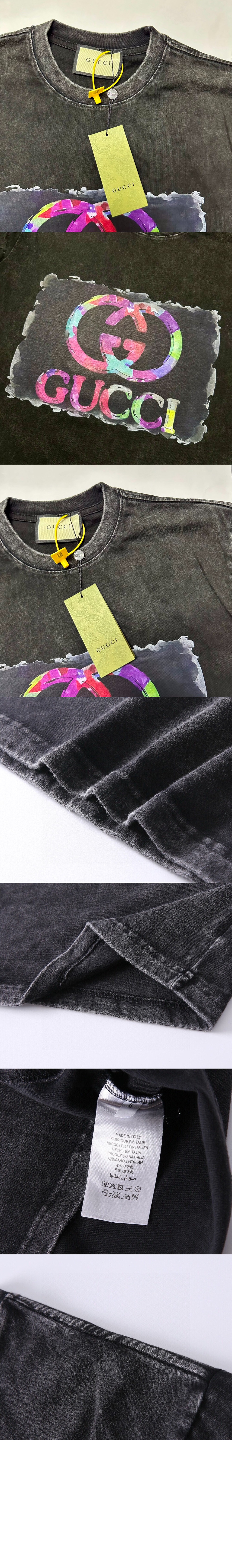 미러급레플리카사이트 | 명품레플리카 전문 쇼핑몰  | 퍼스트원 - 로고 프린트 반팔 > 구찌