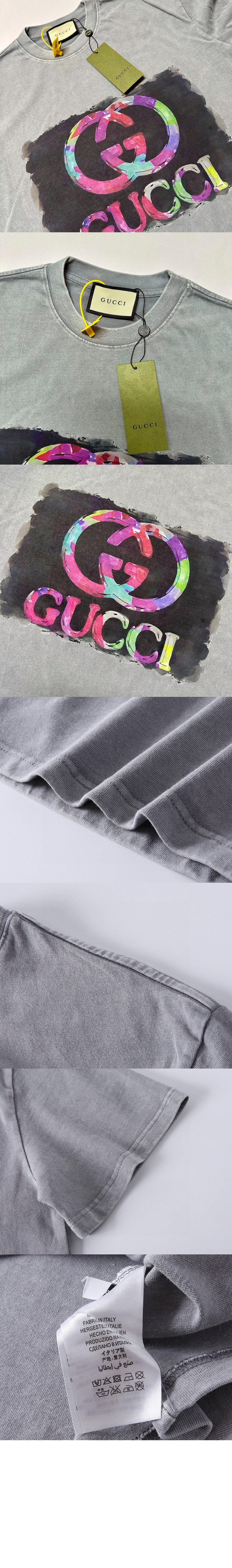 미러급레플리카사이트 | 명품레플리카 전문 쇼핑몰  | 퍼스트원 - 로고 프린트 반팔 > 구찌