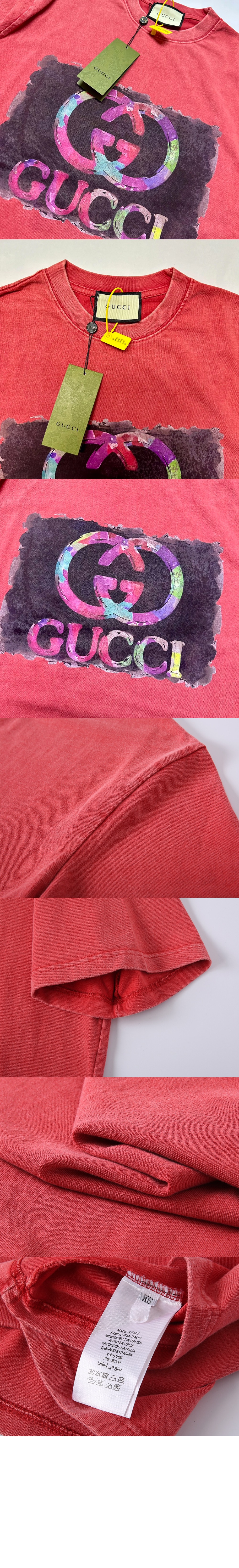 미러급레플리카사이트 | 명품레플리카 전문 쇼핑몰  | 퍼스트원 - 로고 프린트 반팔 > 구찌