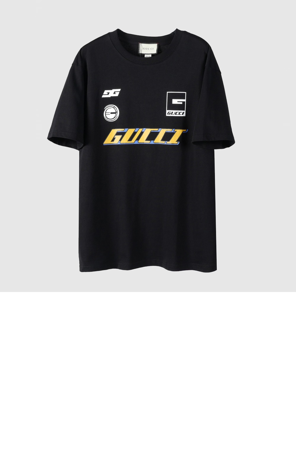 미러급레플리카사이트 | 명품레플리카 전문 쇼핑몰  | 퍼스트원 - 로고 프린트 반팔 > 구찌