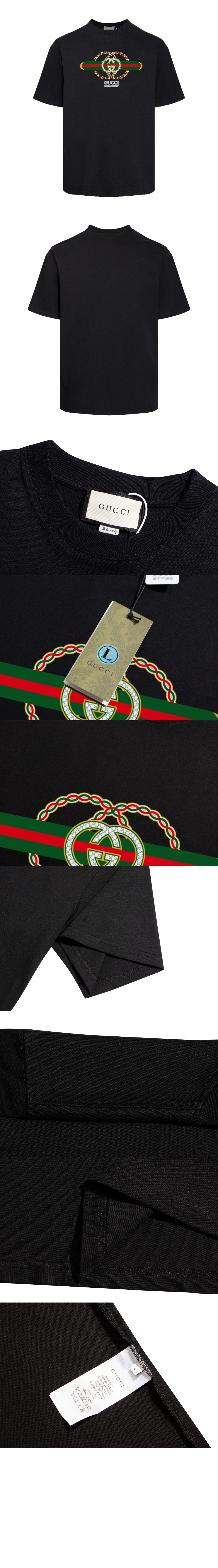 미러급레플리카사이트 | 명품레플리카 전문 쇼핑몰  | 퍼스트원 - 로고 프린트 반팔 > 구찌