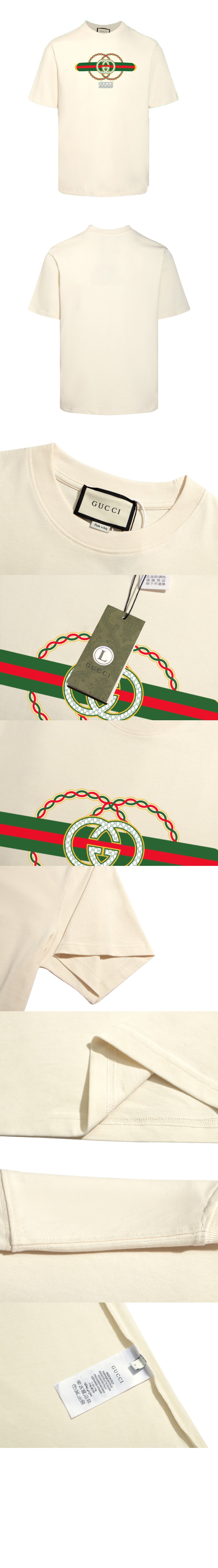 미러급레플리카사이트 | 명품레플리카 전문 쇼핑몰  | 퍼스트원 - 로고 프린트 반팔 > 구찌