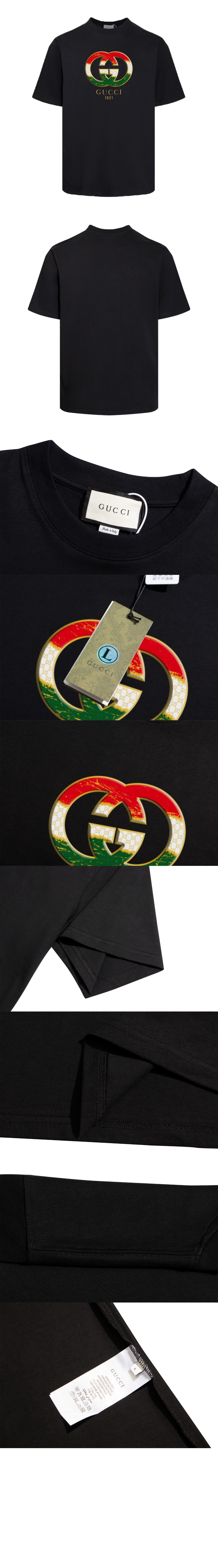 미러급레플리카사이트 | 명품레플리카 전문 쇼핑몰  | 퍼스트원 - 로고 프린트 반팔 > 구찌