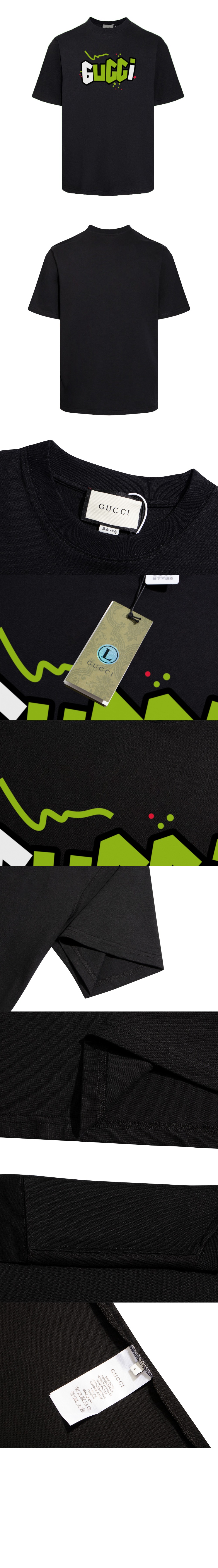 미러급레플리카사이트 | 명품레플리카 전문 쇼핑몰  | 퍼스트원 - 로고 프린트 반팔 > 구찌