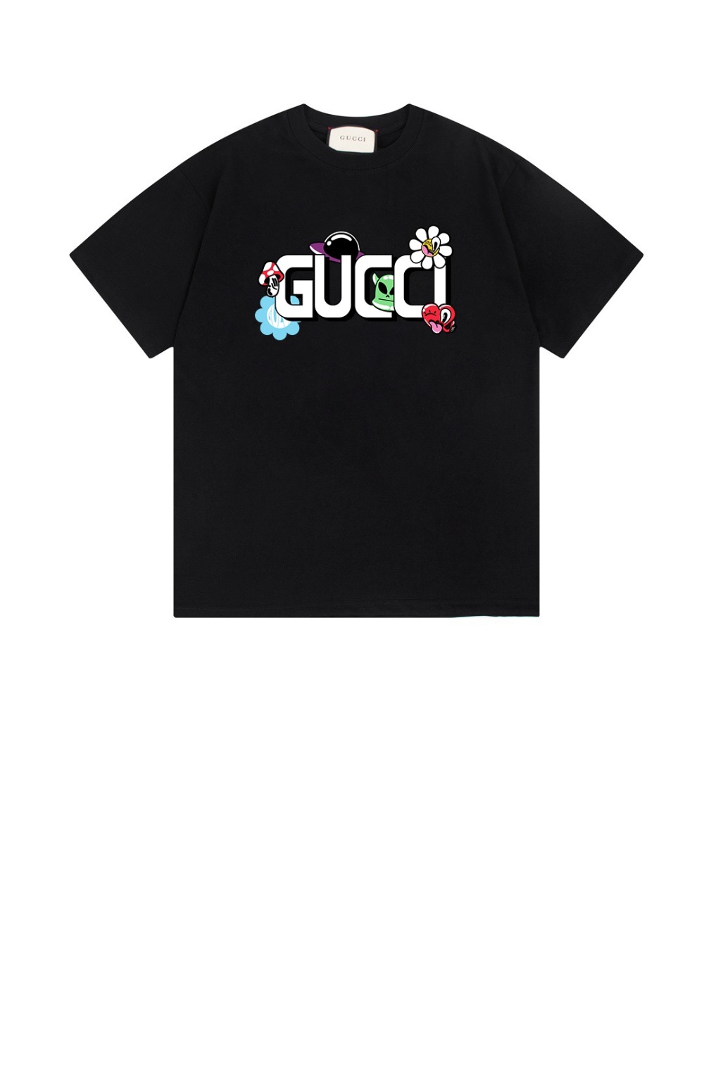 미러급레플리카사이트 | 명품레플리카 전문 쇼핑몰  | 퍼스트원 - 로고 프린트 반팔 > 구찌