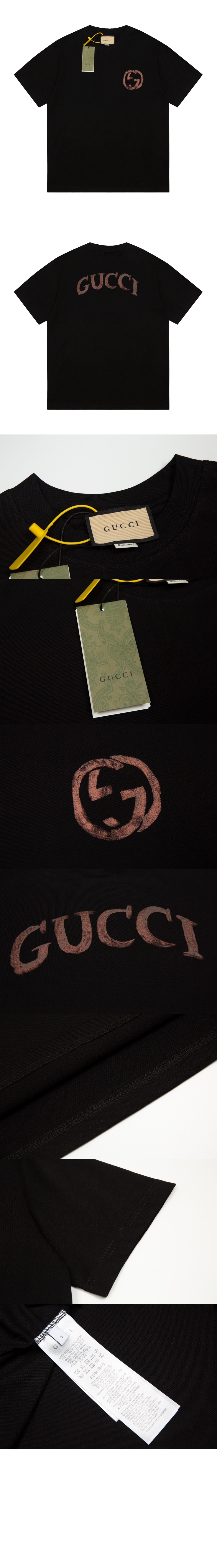 미러급레플리카사이트 | 명품레플리카 전문 쇼핑몰  | 퍼스트원 - 로고 프린트 반팔 > 구찌