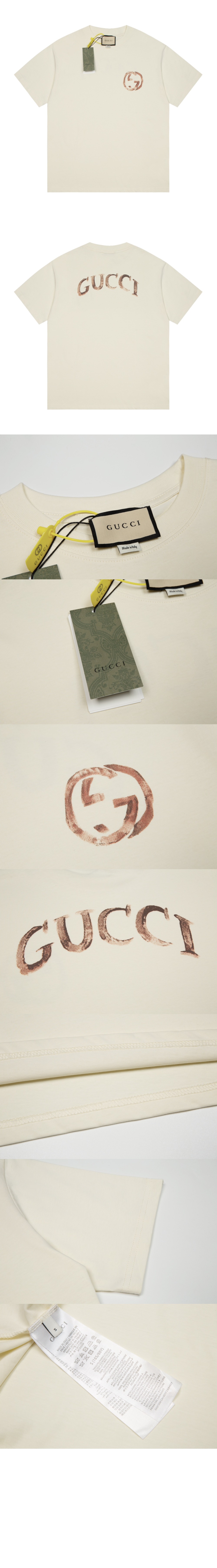 미러급레플리카사이트 | 명품레플리카 전문 쇼핑몰  | 퍼스트원 - 로고 프린트 반팔 > 구찌