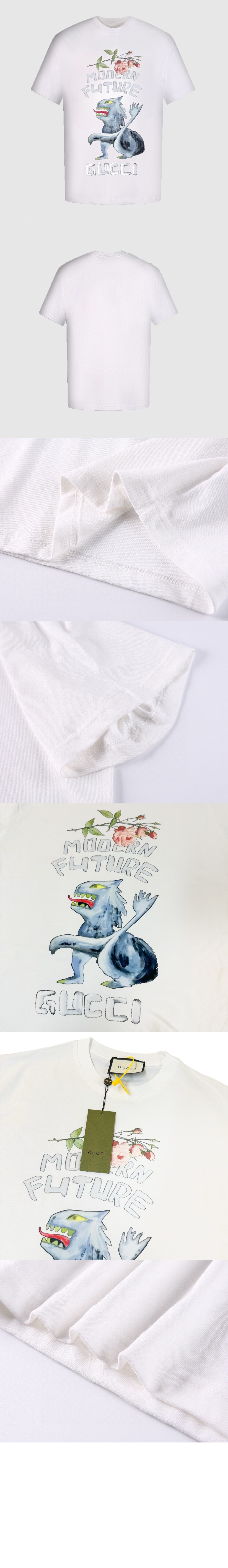 미러급레플리카사이트 | 명품레플리카 전문 쇼핑몰  | 퍼스트원 - 로고 프린트 반팔 > 구찌