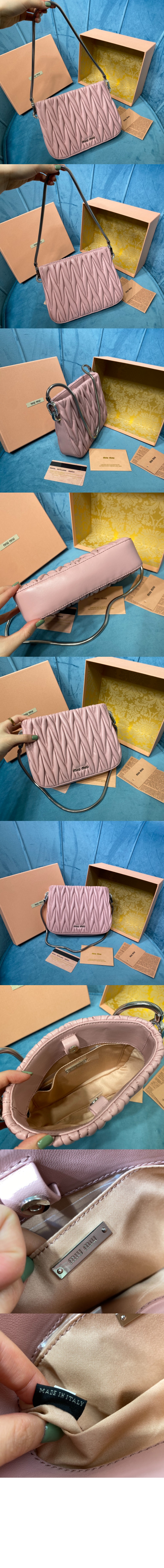 미러급레플리카사이트 | 명품레플리카 전문 쇼핑몰  | 퍼스트원 - 쌔씨 마테라쎄 숄더백 5BA200 > 미우미우