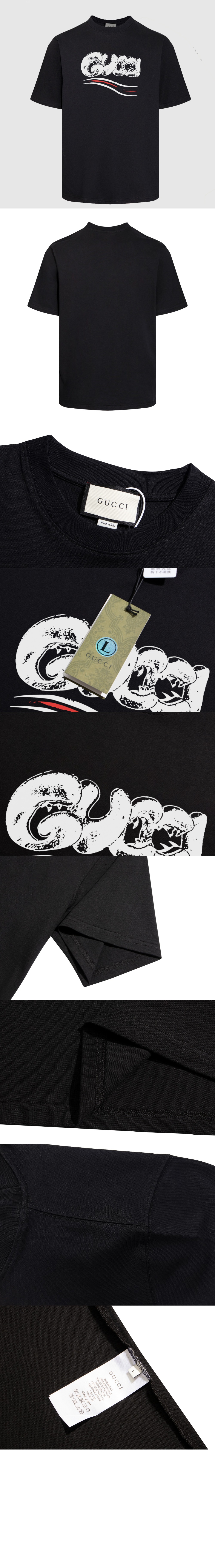 미러급레플리카사이트 | 명품레플리카 전문 쇼핑몰  | 퍼스트원 - 로고 프린트 반팔 > 구찌