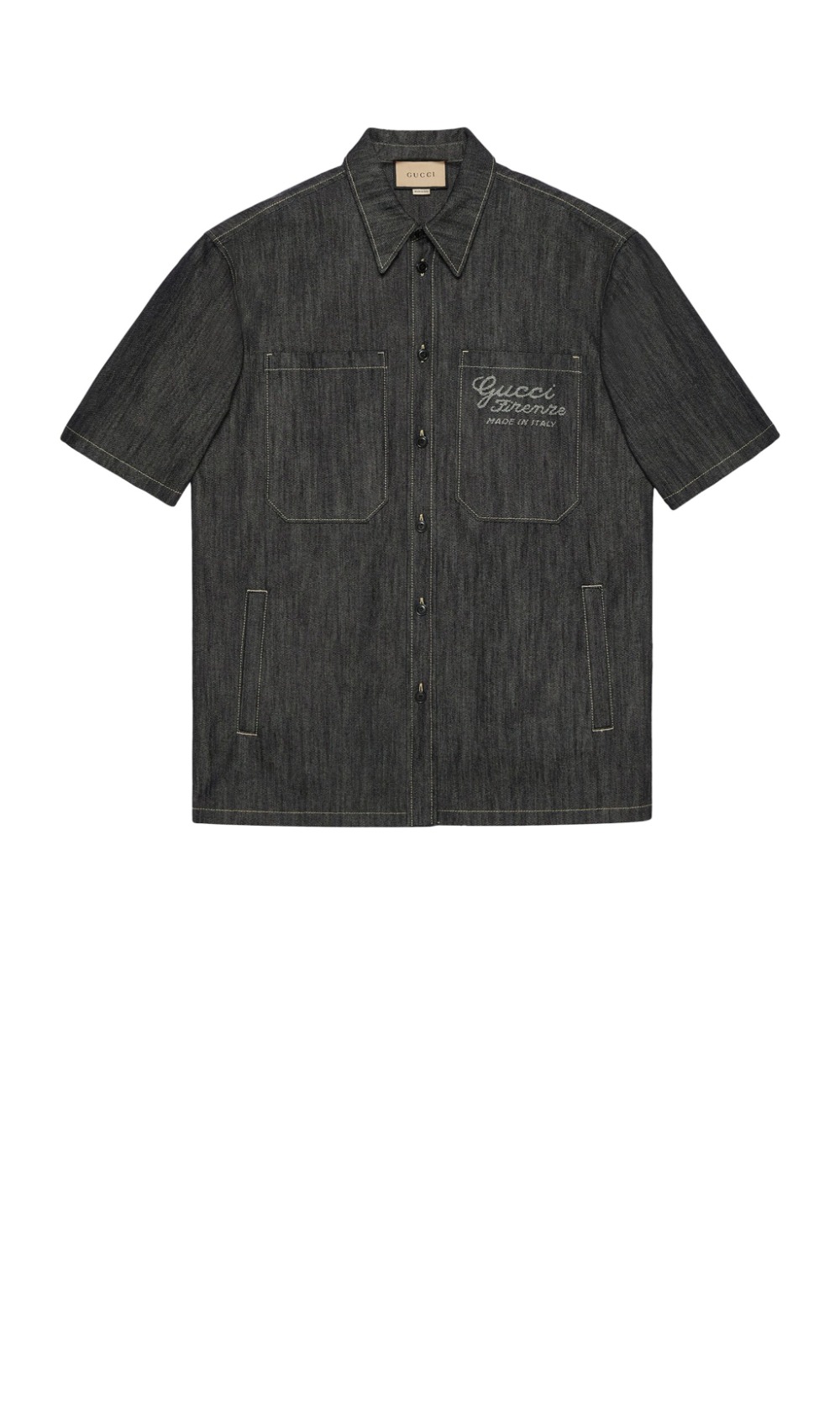 미러급레플리카사이트 | 명품레플리카 전문 쇼핑몰  | 퍼스트원 - 로고 프린트 셔츠 톱 > 구찌