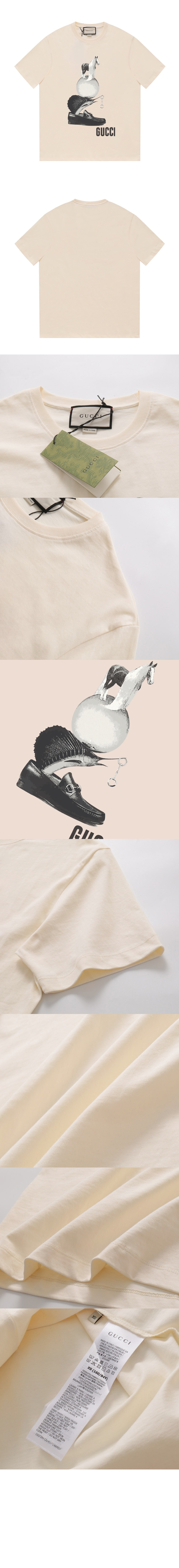 미러급레플리카사이트 | 명품레플리카 전문 쇼핑몰  | 퍼스트원 - 로고 프린트 반팔 > 구찌