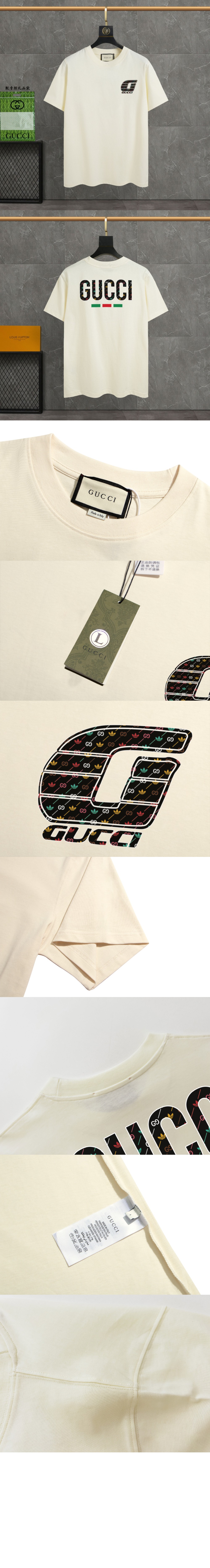 미러급레플리카사이트 | 명품레플리카 전문 쇼핑몰  | 퍼스트원 - 로고 프린트 반팔 > 구찌