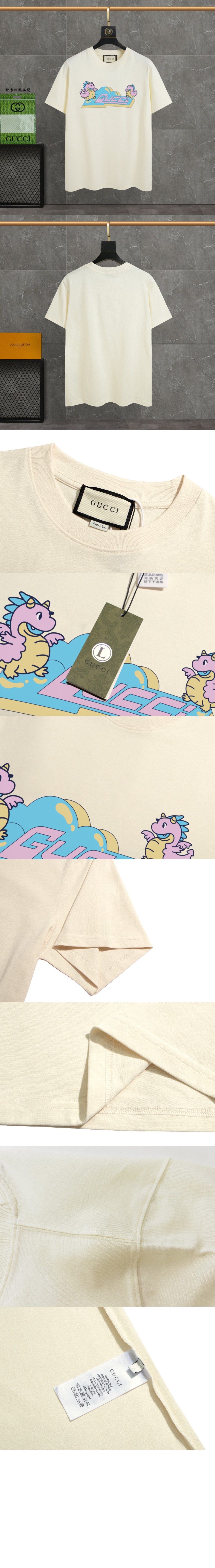 미러급레플리카사이트 | 명품레플리카 전문 쇼핑몰  | 퍼스트원 - 로고 프린트 반팔 > 구찌